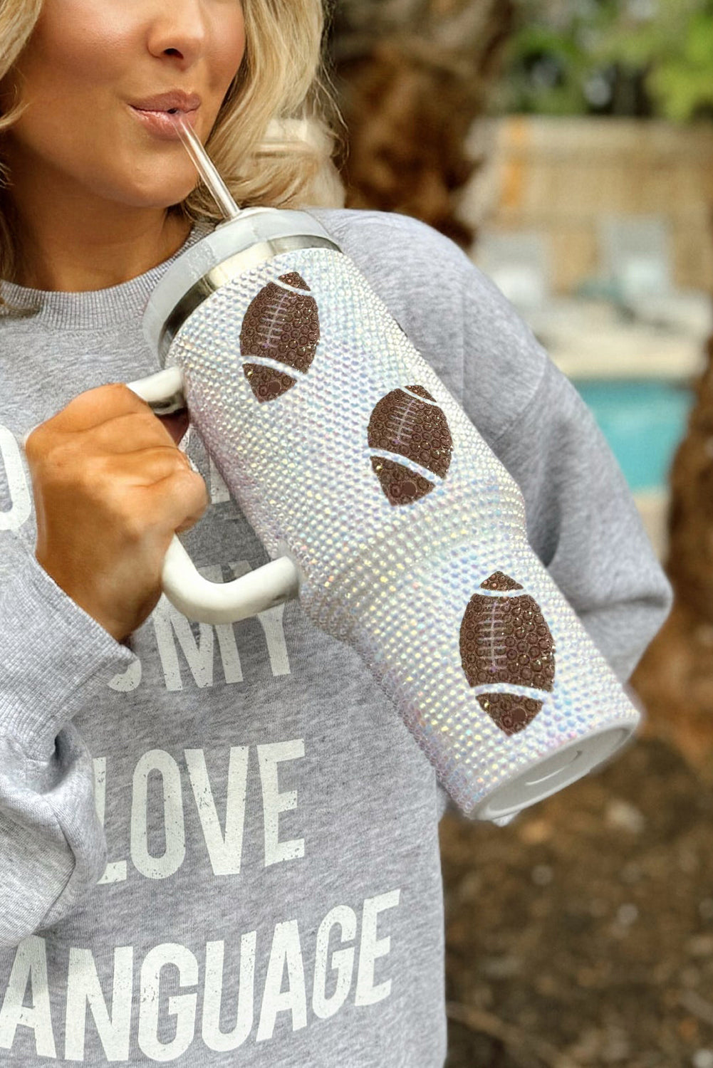 Game Day  Football 40oz Tumbler