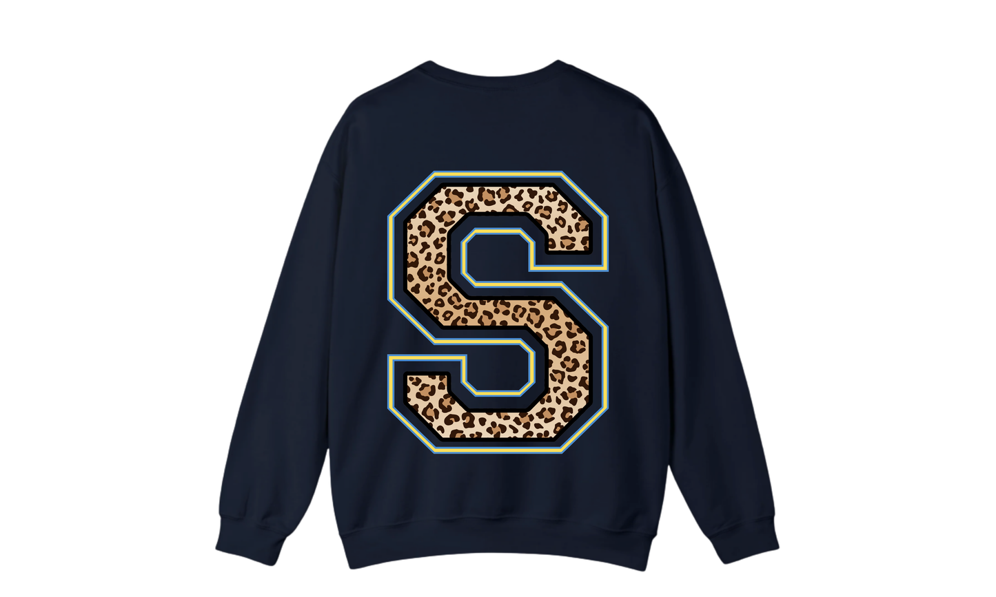 VARSITY NAVY CREWNECK SWEATSHIRT