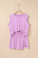 Phalaenopsis 2 Pieces Mineral Wash Cotton Tank Top Lined Split Skirt Set
