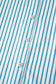 Sky Blue Stripe Contrast Leopard Patchwork Long Shirt Dress with Slits